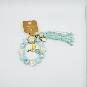 Handmade Beaded Keychain with Tassel